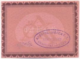 Budapest 1921. 80f "Apostol-Nyomda R.T." T:AU / Hungary / Budapest 1921. 80 Fillér "A...