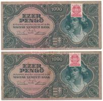 1945. 1000P (2x) sorszámkövetők "F622 002509 - 002510" T:F Adamo P22