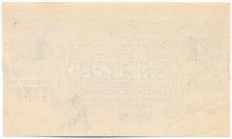 Budapest 1919. 1K "Ganz-féle Villamossági Gyár" T:XF ragasztónyom / Hungary / Budapest 191...