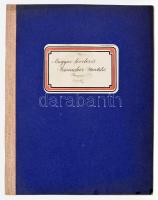 1914 Magyar Levelezés iskolai füzet, benne levelezés mintákkal