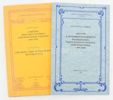 Kner Nyomdaipari Múzeum 2 füzete (13., és 19. füzete):   Szabó Ferenc: A Békési Drechsel Nyomda történetének vázlata 1895-1920. / Petőcz Károly. Drechsel Géza nyomdájának mintakönyve.;   Kőszegfalvi Ferenc: Adatok a hódmezővásárhelyi nyomdászat, sajtó és könyvkiadás történetéhez 1852-1944.  Békéscsaba-Gyoma, 1989-1991, Kner Nyomdaipari Múzeum. Kiadói papírkötések.