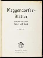 1906, Meggendorfer-Blätter német szatirikus magazin 1906. évi 64. kötete, sérült félvászon kötésben, néhol foltos lapokkal.