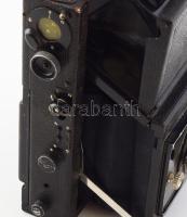 1922 ICA: Reflex 754 Klappreflex kamera (6.5x9) Carl Zeiss Tessar 1:4.5, f: 12 cm objektívvel, jó kö...