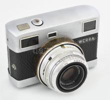 cca 1961-1964 Carl Zeiss Jena Werra 3 fényképezőgép, Tessar 50mm f/2.8 objektívvel, sapkával, eredet...