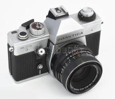 Praktica PLC3 fényképezőgép, Carl Zeiss Pancolar electric 1,8/50 objektívvel, tokjában, jó állapotba...