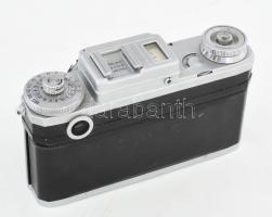 cca 1960 Kiev (Kijev) 4 szovjet gyártmányú fényképezőgép, 35 mm filmformátum, Jupiter-8M 2/50 mm obj...