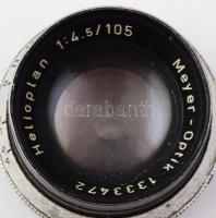 Meyer Helioplan 4,5 75 mm 4,5/105 optika, tok nélkül