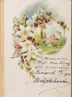 1901-1904. Emlékkönyv rajzokkal és beírásokkal, Lévai Ilonka tulajdona, Felső-Erdősori Leányiskola, ...