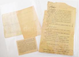 4 db I. világháborús demoralizálásra szolgáló propaganda szórlap magyar, cseh, olasz katonáknak. / 4...