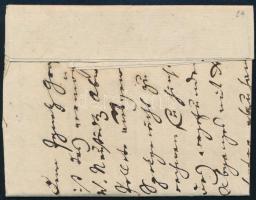 1839 Cover with 6kr postage due and full content "PÁPA" - Neuberg. Ex Provera 1839 Félport...
