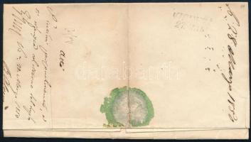 1850 Military ex offo cover with full content "AGRAM" -"VICENZA" 1850 Katonai ex...