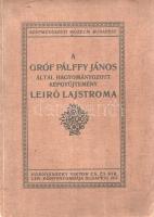 A gróf Pálffy János által hagyományozott képgyűjtemény leíró lajstoma. Összeállította Térey Gábor.
...