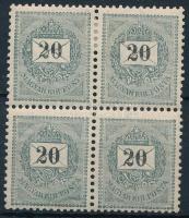 1889 20kr "E" (15.000) 1 bélyeg postatiszta / 1 stamp mint never hinged