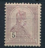 1904 Turul 5K 1. vízjelállás (80.000) (halvány piros ceruzás áthúzás / cross with red pencil)