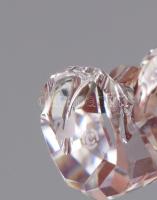 Swarovski kristályfigura - Kris mackó napraforgóval. Jelzett az alján, hibátlan, m: 6 cm