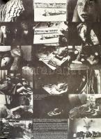 1972 Szabó Marianne textilművész két oldalas kiállítási plakát 40x50 cm kis beszakadással