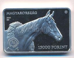 2024. 15.000Ft Ag "Kincsem" kapszulában, tanúsítvánnyal, színes MNB tájékoztatóval T:PP