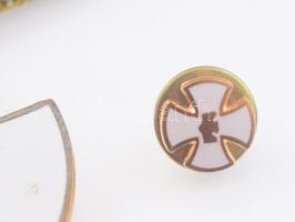 ~1990. "Belváros-Lipótváros Érdemkereszt" zománcozott fém kitüntetés szalagon, miniatűrrel...