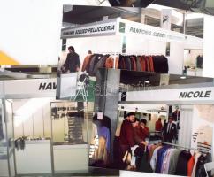 1991 Pordenone, Privátexpo (magánvállalkozók kiállítása) ruházati kiállítók, standok, 18 db színes f...