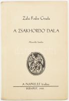 Zalai Fodor Gyula: A zsákhordó dala. (Dedikált!) Bp., 1938, Napkelet, 112 p. Második kiadás. Kiadói papírkötés, a címlapon tulajdonosi címkével. A szerző által Németh Gyula részére dedikált példány.