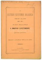 Szamosi János: Az austriai egyetemek haladása tíz év alatt. (1868-1877) és egy pillantás a magyar egyetemekre. A szerző, Szamosi János (1840-1909) bölcseleti doktor, egyetemi tanár, által Réthy Mór (1846-1925) matematikus, fizikus részére DEDIKÁLT példány. Kolozsvár, 1879, Stein János, 31 p. Különlenyomat. Kiadói papírkötés. Felvágatlan példány!