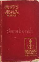 1915 Die Donau von Passau bis zum Schwarzen Meere. Erste k. k. priv. Donau-Dampfschiffahrts-Gesellschaft (DDSG). Dunai hajóutakat reklámozó idegenforgalmi ismertető, fekete-fehér képekkel illusztrálva, német nyelven. Kiadói papírkötés, kissé sérült borítóval, 192 p.