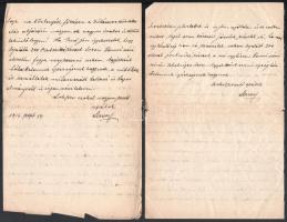 1916 Szatmár, Steuer Ábrahám rabbi, saját kezű levele fiának / Ábrahám Steuer rabbi's letter