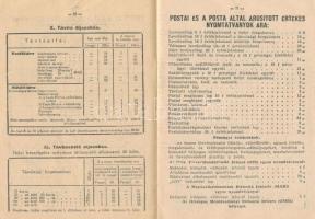 1941 Postakönyv, Boldog Újévet kíván a M. Kir. Posta kézbesítője, 32p