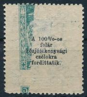 1924 Jótékonyság 1000K ívszínátnyomattal