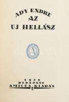 Ady Endre: Az új Hellász. Bp., 1920, Amicus. Hiányos papírkötés, viseltes állapotban