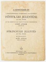 A centenáris év a Magyarországi Symbolikus Nagypáholy főtitkári jelentése az 1948. évről. Bp., 1949, Magyarországi Symbolikus Nagypáholy. Kiadói papírkötés, kopottas állapotban.