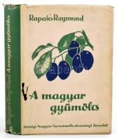 Rapaics Raymund: A magyar gyümölcs. Bp.,1940, Kir. M. Természettudományi Társulat, 350+2 p.+XXXIV t. (kettő színes.) Kiadói félvászon-kötés, kiadói illusztrált, kissé sérült papír védőborítóban.