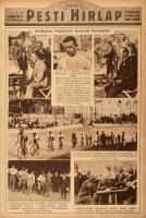 1928 A Képes Pesti hírlap képes melléklete. Teljes évfolyam két kötetben, korabeli, aranyozott félvá...