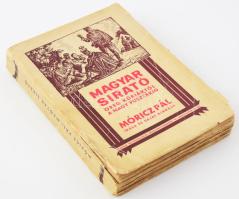 Móricz Pál: Magyar sirató. Feljegyzések, történetek a régi magyar életből. DEDIKÁLT példány. Tahitótfalu, [1925]. Szerző -Sylvester Nyomdai Műintézet, Tahitótfalu. 270 + [2] p. Első kiadás. A hajdúsági születésű Móricz Pál (1870-1936) regionális anekdotái debreceni, hódmezővásárhelyi, szegedi, váci és tokaji - azaz jobbára alföldi illetőségű - nevezetes és kevésbé nevezetes szereplőkről. A tartalomból: A Józsa Gyuri kastélya - A Török Császár boltja - A rejtelmes Hódmezővásárhely város - A csodálatos Szilágyi Sámuel református püspök -Arany János komája - A debreceni kollégium egy nagy botos diákja -Az Esterházy Pál herceg csődje - Pesti és vidéki görögök - A magyar ember tajtékpipája - József főherceg és a hortobágyi pásztorok - Utazás a tokaji Kopasz-hegy körül - A kövesdi híres szűcsök pusztulása -A Tisza István cigányai - A csöngölei vadásztanya - A kisváci gazdák -A Horthy urak - Dőry Etelka, a konzervgyáros nagyasszony. Kiadói papírkötésben. kissé sérült