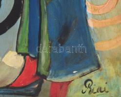 Biai-Föglein István (1905-1974): Cirkuszi jelenet. Olaj, farost, jelzett 70x55 cm Keretben