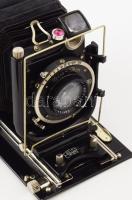 Zeiss Ikon FD fényképezőgép Tessar 1:4,5 f: 15 mm objektívvel, kazettával, bőr tokban