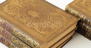 Jókai Mór összes művei 1-100. köt. Nemzeti kiadás. Teljes! Bp., 1898-1905, Révai. Kiadói dúsan arany...