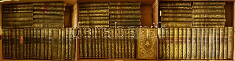 Jókai Mór összes művei 1-100. köt. Nemzeti kiadás. Teljes! Bp., 1898-1905, Révai. Kiadói dúsan arany...