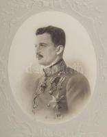 cca 1916 Károly osztrák császár és magyar király valamint Zita királyné hivatalos dísz portréja. Dom...