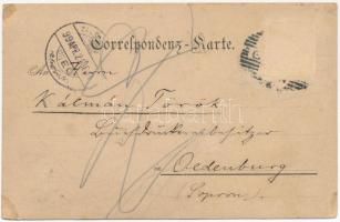 1899 (Vorläufer) Graz, Schweizerhaus aus Schlossberg. photo (Rb)