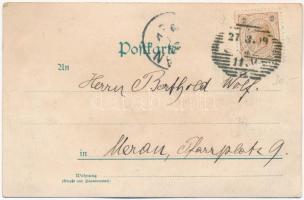 1899 (Vorläufer) Szerelmes pár / Couple. Edgar Schmidt 6010. litho