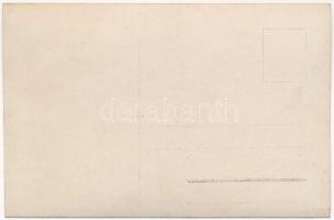 Első világháborús osztrák-magyar haditengerészet hajója a kikötőben, matrózok / K.u.k. Kriegsmarine ...