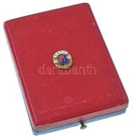 1936. "BBTE (Budapesti Budai Torna Egylet)" bronz plakett, eredeti dísztokban, rajta a klu...