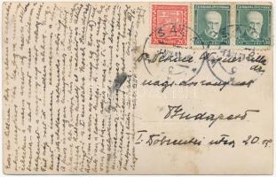 1931 Vágsellye, Schelle, Sala nad Váhom (?); kúria, kastély, szélmotor / castle, motorized windmill....