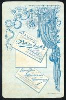 cca 1900 Csecsemő (baba) portré, keményhátú fotó Wilhelm Auerlich erdélyi (Hermannstadt/Nagyszeben) ...