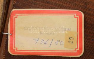 A. M. 88 jelzéssel: Piknik. Akvarell, falemez. Elmosódott 24,5x16 cm. Hátoldalán Szépművészeti Múzeu...