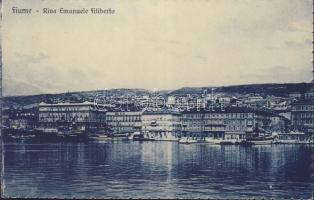 Fiume Emanuel Filiberto harbour with Hotel