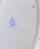 Herendi Viktória mintás bonbonniere. Kézzel festett, jelzett, rózsán minimális lepattanással 18x10 c...