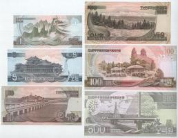 Észak-Korea 1992-1998. 1W-500W (6xklf) T:UNC,AU
North Korea 1992-1998. 1 Whon - 500 Won (6xdiff) C:...