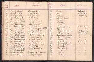 1914-1917 Zeke Gyula egészségügyi főhadnagy, katonai kórház felügyelő által vezetett sebészeti kórtö...